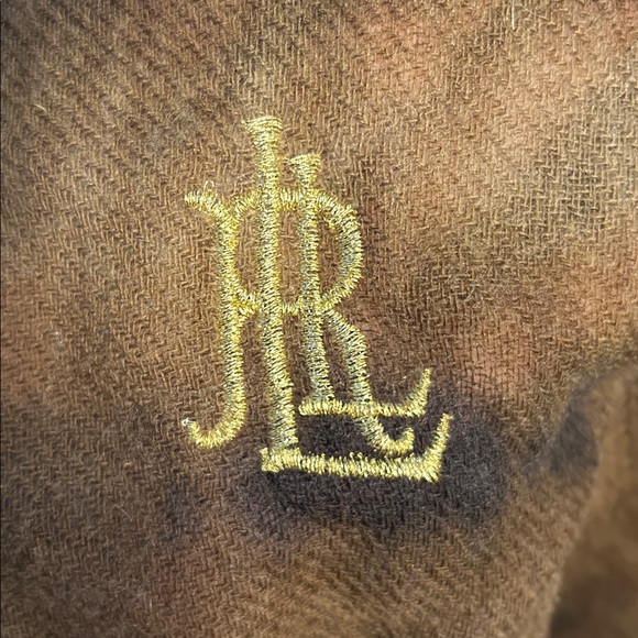 Brown and Black Ralph Lauren Scarf - Picture 3 of 4